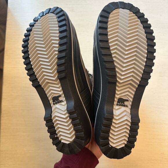 Sorel Women's Boots Tivoli High II Quarry Black Houndstooth Size 8 Snow Winter - Picture 7 of 10